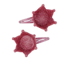 Inca - Set de 2 barrettes pour cheveux avec couronne - Modèles assortis aléatoirement - 3 couleurs - A partir de 3 ans