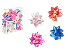 Pincello Lot de 72 Nœuds Pastel Brillance PVC 4 cm - 19x19x6 cm (Set de 12)
