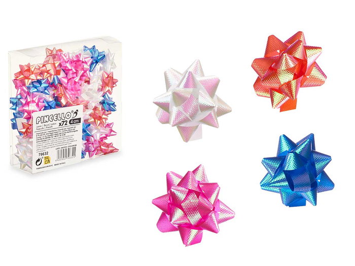 Pincello Lot de 72 Nœuds Pastel Brillance PVC 4 cm - 19x19x6 cm (Set de 12) Pincello Lot de 72 Nœuds Pastel Brillance PVC 4 cm - 19x19x6 cm (Set de 12)