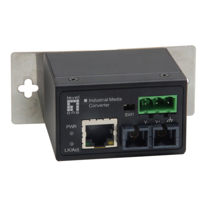LevelOne IEC-4002 Convertisseur de média industriel FE RJ45 ST