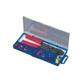 GAO Pince à sertir et dénuder avec 50 cosses (0.5-1.5mm², 1.5-2.5mm²) - Outil de précision pour travaux électriques et bricolage