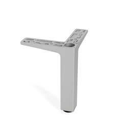 MAFOS Pata metálica zamak quadro gris RAL H120
