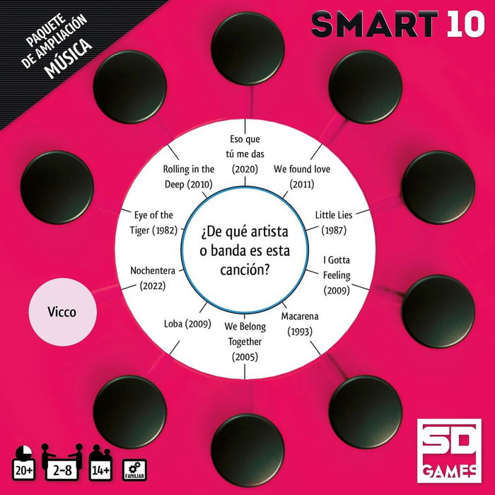 SD GAMES Expansion Smart 10 - Jeu de société en espagnol, pour 2 à 8 joueurs, âge 14+ SD GAMES Expansion Smart 10 - Jeu de société en espagnol, pour 2 à 8 joueurs, âge 14+