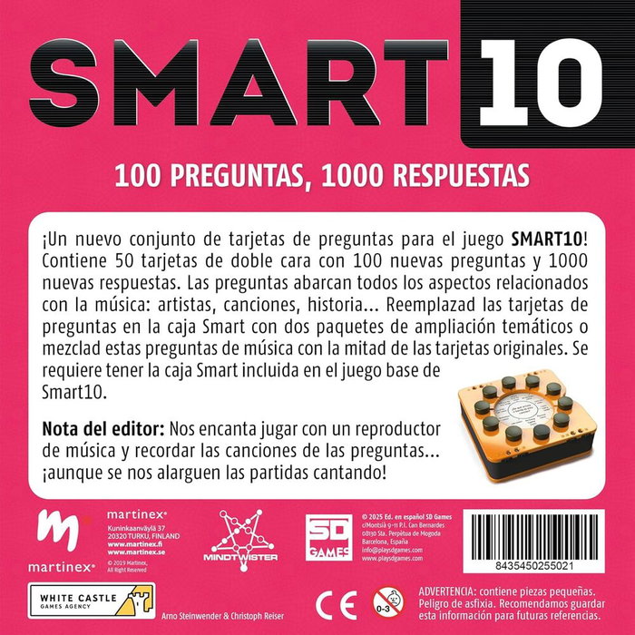 SD GAMES Expansion Smart 10 - Jeu de société en espagnol, pour 2 à 8 joueurs, âge 14+ SD GAMES Expansion Smart 10 - Jeu de société en espagnol, pour 2 à 8 joueurs, âge 14+