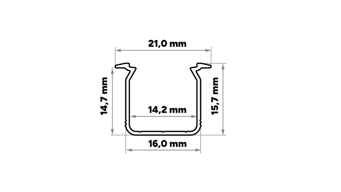 KIMERA SKAGEN Profilé aluminium anodisé noir 2,02 m avec diffuseur opale, capuchons et clips fixation KIMERA SKAGEN Profilé aluminium anodisé noir 2,02 m avec diffuseur opale, capuchons et clips fixation