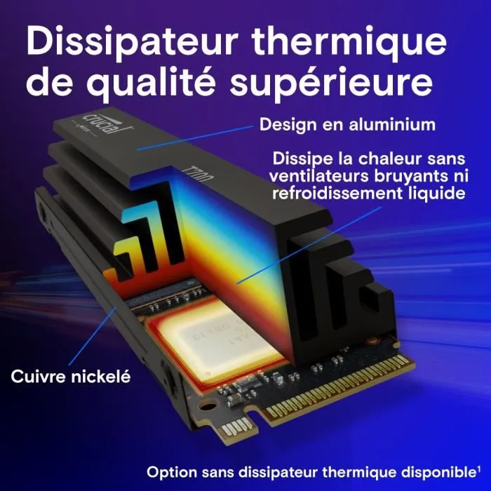 Crucial T700 SSD interne 4 To PCIe 5.0