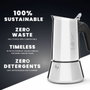 Bialetti New Venus Cafetière Italienne 6 tasses, Argent