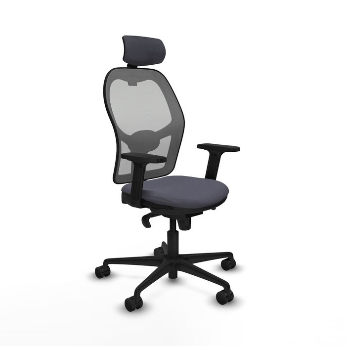 Piqueras y Crespo Chaise de Bureau Jorquera avec Appui-tête Gris foncé Piqueras y Crespo Chaise de Bureau Jorquera avec Appui-tête Gris foncé