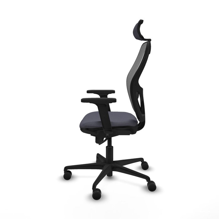 Piqueras y Crespo Chaise de Bureau Jorquera avec Appui-tête Gris foncé Piqueras y Crespo Chaise de Bureau Jorquera avec Appui-tête Gris foncé