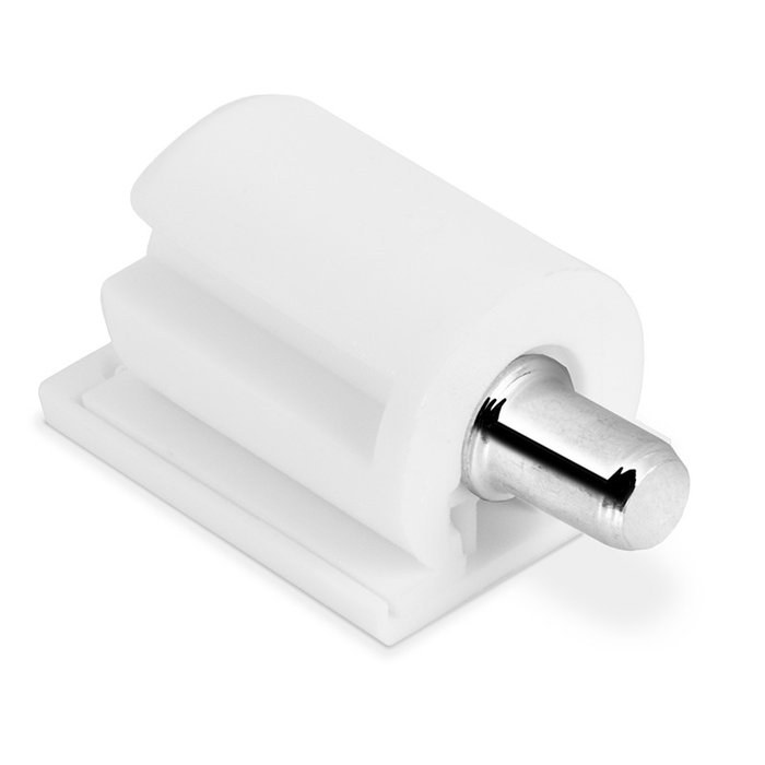 HERRAJES ALK - Ceiko - Support d'étagère à emboutir avec pivot Ø3-Ø5 - Pour fixation encastrée - Finitions Blanc, Gris, Anthracite