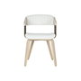 Chaise de Salle à Manger Home ESPRIT Blanc Polyester Bois 51 x 55 x 76,5 cm