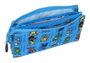 Safta Portatodo Triple Pjmasks pour enfant, organisateur de voyage 22 x 12 x 3 cm, en polyester 300D, bleu