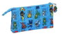 Safta Portatodo Triple Pjmasks pour enfant, organisateur de voyage 22 x 12 x 3 cm, en polyester 300D, bleu