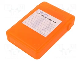 LOGILINK Boîtier pour disques 3,5 pouces orange