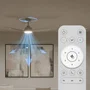 Philips Ventilateur de plafond avec lumière blanche réglable et télécommande - 6 vitesses, moteur réversible silencieux - Design blanc