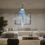 Philips Ventilateur de plafond avec lumière blanche réglable et télécommande - 6 vitesses, moteur réversible silencieux - Design blanc