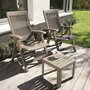 Grosfillex Table Basse Miami Taupe 40x40cm