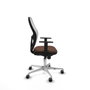 Piqueras y Crespo Chaise de Bureau 1D086G0 Blanc Brun foncé