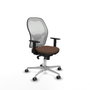 Piqueras y Crespo Chaise de Bureau 1D086G0 Blanc Brun foncé
