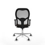 Piqueras y Crespo Chaise de Bureau 1D086G0 Blanc Brun foncé