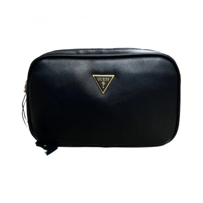 Guess Vezzola Sac à main en cuir écologique et textile Noir Guess Vezzola Sac à main en cuir écologique et textile Noir