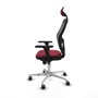 Piqueras y Crespo Chaise de Bureau avec Appui-tête 3D086G1 Bordeaux