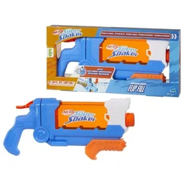 Nerf Super Soaker Flip Fill - Pistolet à eau enfant 4 styles de jet, capacité 887 mL, remplissage rapide, jouet pour enfants dès 6 ans
