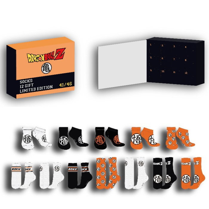 Cerdá Coffret cadeau 12 paires de chaussettes Dragon Ball tailles 41-46 Cerdá Coffret cadeau 12 paires de chaussettes Dragon Ball tailles 41-46