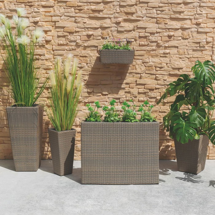 BigBuy Garden Cache-pot Marlene Marron Clair Rotin BigBuy Garden Cache-pot Marlene Marron Clair Rotin