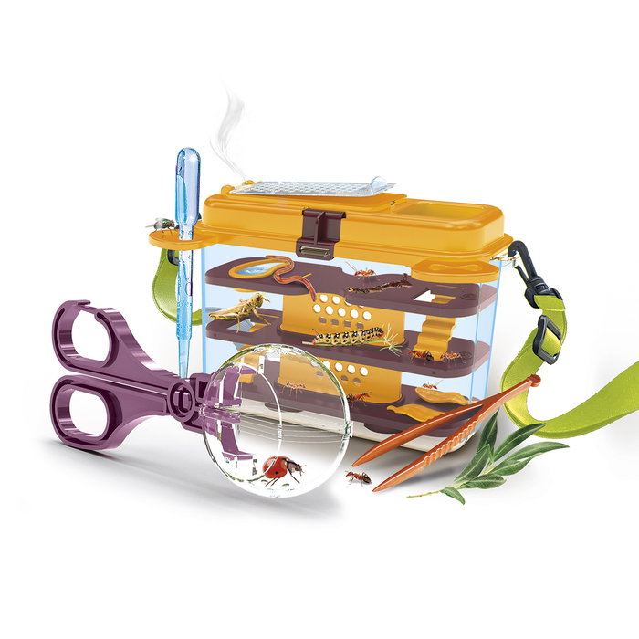 Clementoni La Casa De Los Insectos 55586 - Kit scientifique pour construire une maison à insectes avec outils d'observation, jeu éducatif pour enfants à partir de 7 ans en espagnol