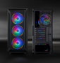 Tooq TQGCC101-B Ragnarok Boîtier PC Semi-Tour Gaming ATX Noir Vitre Trempée 3x120mm RGB