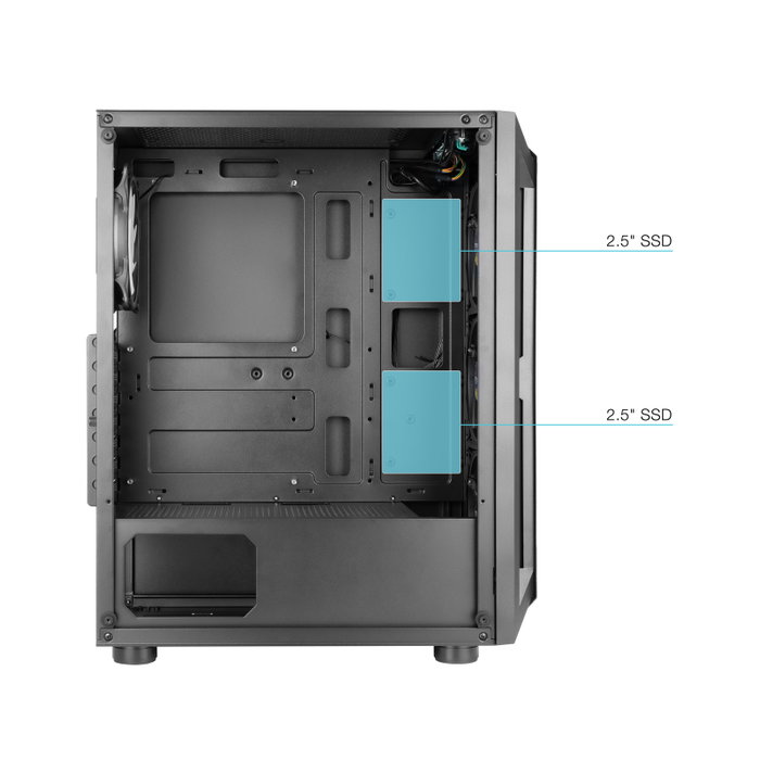 Tooq TQGCC101-B Ragnarok Boîtier PC Semi-Tour Gaming ATX Noir Vitre Trempée 3x120mm RGB Tooq TQGCC101-B Ragnarok Boîtier PC Semi-Tour Gaming ATX Noir Vitre Trempée 3x120mm RGB