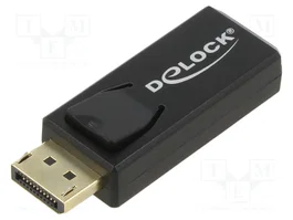 DELOCK Adaptateur DisplayPort mâle vers HDMI femelle noir