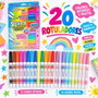 Scentos Pack de 20 feutres à pointe fine multicolores parfumés