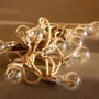 Lumisky - FANTASY CORD - Guirlande lumineuse extérieure LED avec 10 ampoules à filament transparent, blanc chaud, 7.7 m