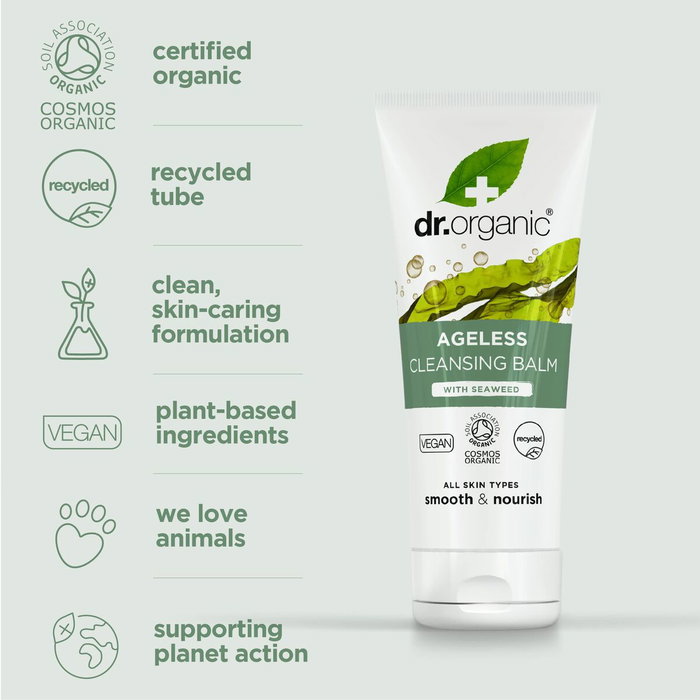 Dr. Organic AGELESS Baume Nettoyant Visage aux Algues Marines 100 ml