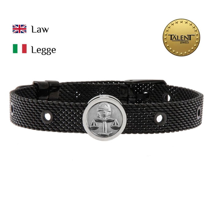 Bracelet Unisexe Law Talent Jewels TJA-2-05-03-2-235 Noir