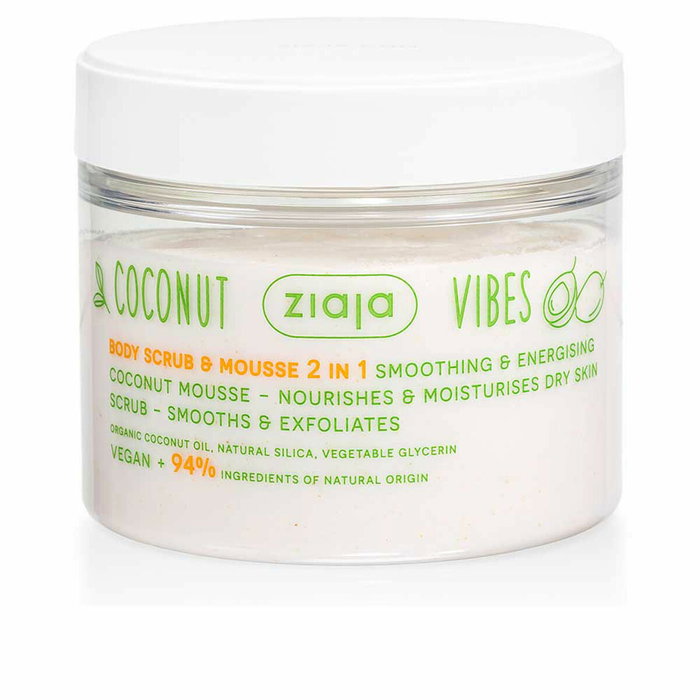 Ziaja COCONUT & ORANGE VIBES Gommage et mousse corps 2 en 1 Ziaja COCONUT & ORANGE VIBES Gommage et mousse corps 2 en 1