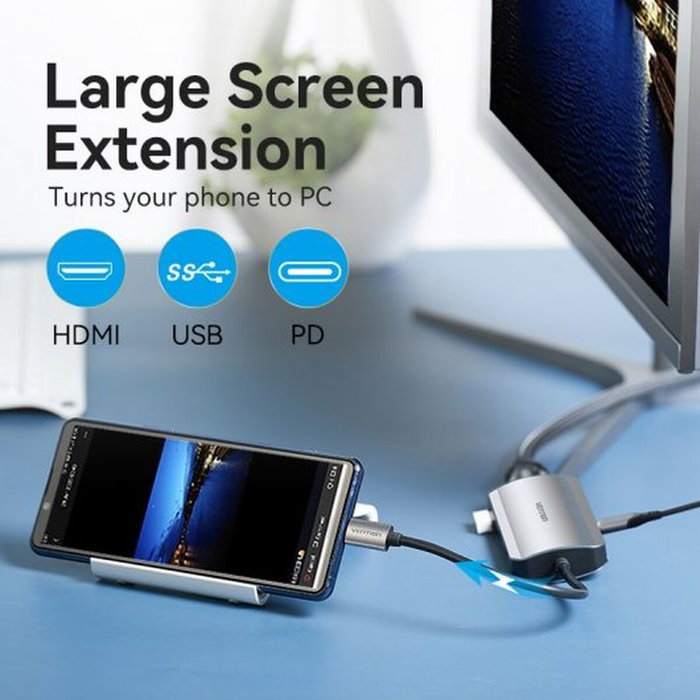 Hub USB Vention TOJHB 7 en 1