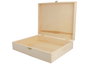 Innspiro Boîte rectangulaire en bois de pin massif et placage 32x26x8 cm