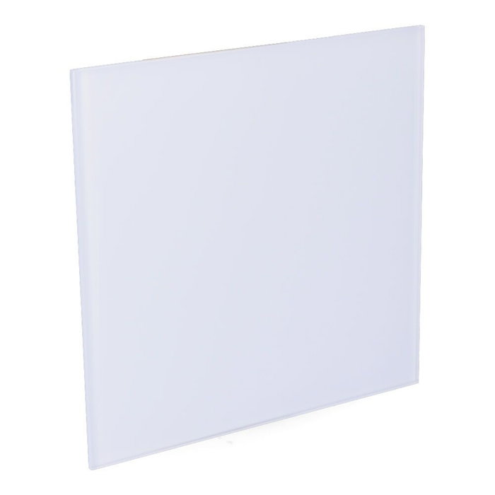 Edm Tapa en cristal blanc mat 175x175 mm pour extracteur ø10cm Edm Tapa en cristal blanc mat 175x175 mm pour extracteur ø10cm