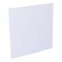 Edm Tapa en cristal blanc mat 175x175 mm pour extracteur ø10cm