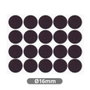 Hantums Set de 20 feutres adhésifs ronds Ø16mm - Marron