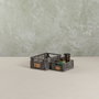 Day Lot de 2 boîtes de rangement pliables gris foncé 17 x 12,5 x 7 cm