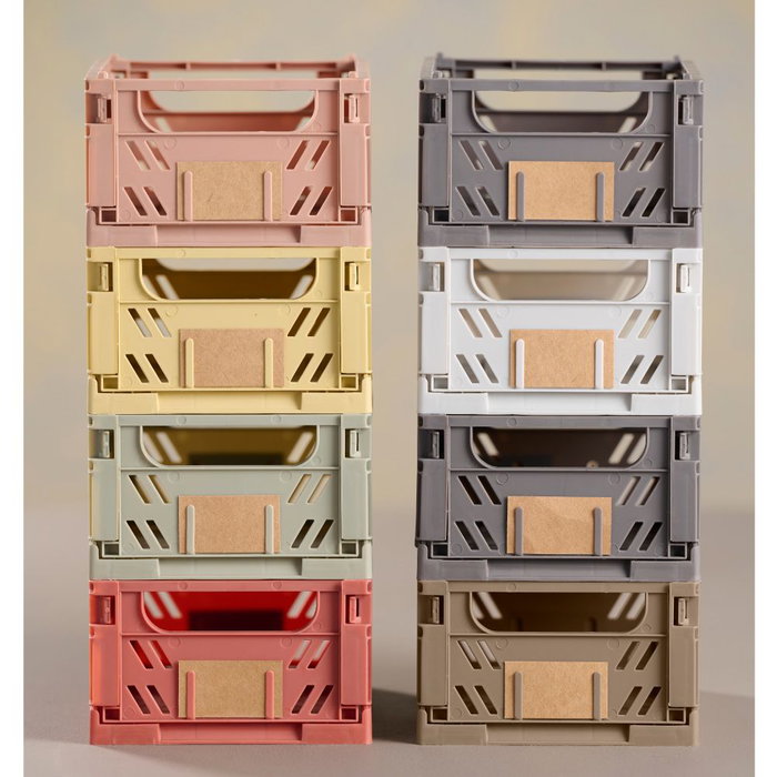 Day Lot de 2 boîtes de rangement pliables gris foncé 17 x 12,5 x 7 cm Day Lot de 2 boîtes de rangement pliables gris foncé 17 x 12,5 x 7 cm
