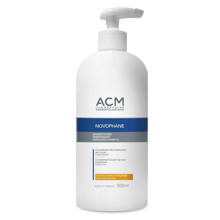 Laboratoire ACM Novophane Shampooing traitement capillaire Énergisant anti-chute, pour femmes, 500 ml Laboratoire ACM Novophane Shampooing traitement capillaire Énergisant anti-chute, pour femmes, 500 ml