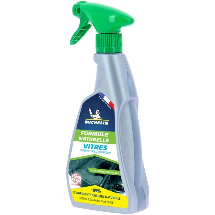 MICHELIN Nettoyant vitres 500 ml - Nettoie et dégraisse surfaces vitrées du véhicule