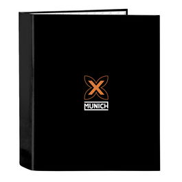 Reliure à anneaux Munich Lagoon Noir A4 27 x 33 x 6 cm