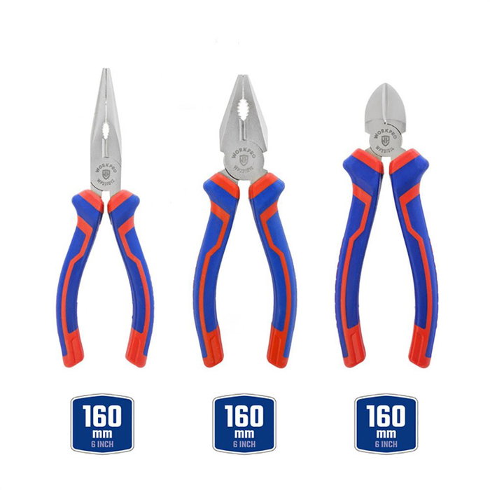 Lot de pinces Workpro 3 Pièces Lot de pinces Workpro 3 Pièces