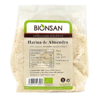 Bionsan Farine d'Amande Biologique 200 g - Sans Gluten, Bio, 100% Amande, Origine Espagne Bionsan Farine d'Amande Biologique 200 g - Sans Gluten, Bio, 100% Amande, Origine Espagne